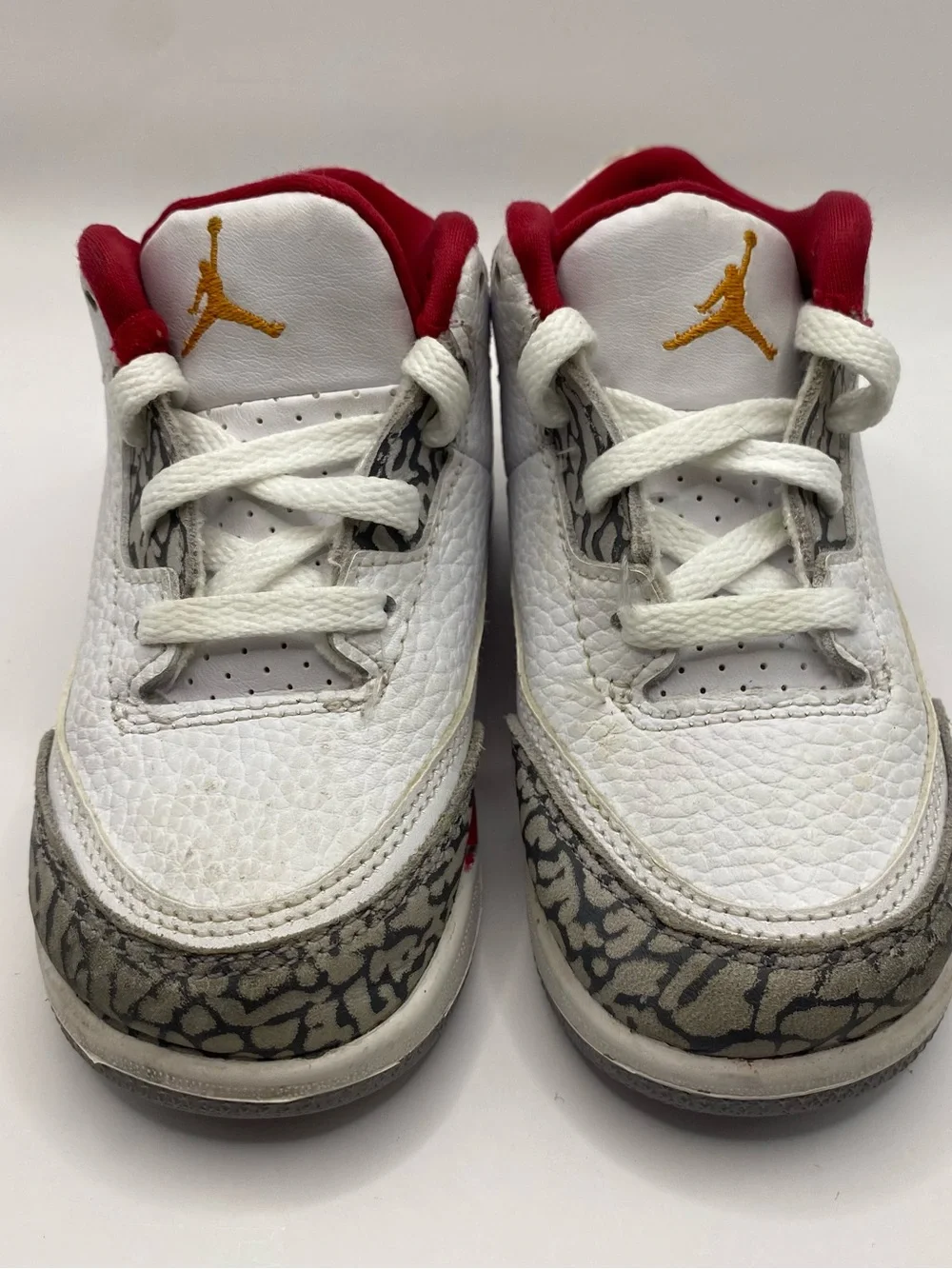 NIKE AIR JORDAN 3 RETRO TD CARDINAL RED SIZE 8C TODDLER SHOES 832033-126